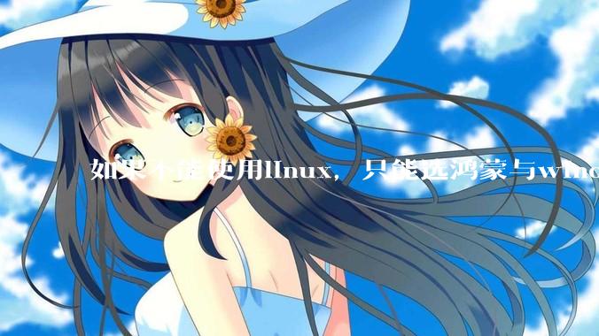 如果不能使用linux，只能选鸿蒙与windows，你会选哪个？